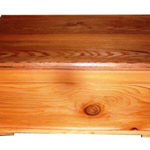 Steve's Gift Shoppe Cedar Keepsake Memory and Treasure Box or Storage Box - Size 17 x 14 x 8 Inches