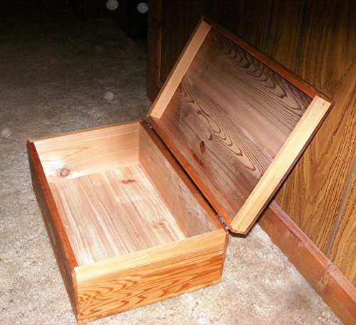 Steve's Gift Shoppe Cedar Keepsake Memory and Treasure Box or Storage Box - Size 17 x 14 x 8 Inches