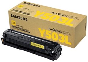 hp samsung electronics clt-y503l high-yield toner, yellow (su494a)