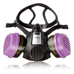 dräger x-plore 3500 respirator mask + multi-gas/p100 combination cartridge (ov/ag/hf/fm/cd/am/ma/hs/p100) niosh-certified