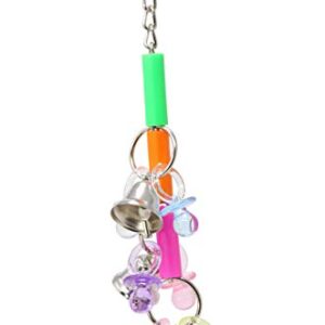 Bonka Bird Toys 1857 Tinker Bell Bird Toy Parrot cage Toys Cages Cockatiel Parakeet Caique Lovebird parrotlet. Made in USA.