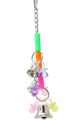 Bonka Bird Toys 1857 Tinker Bell Bird Toy Parrot cage Toys Cages Cockatiel Parakeet Caique Lovebird parrotlet. Made in USA.