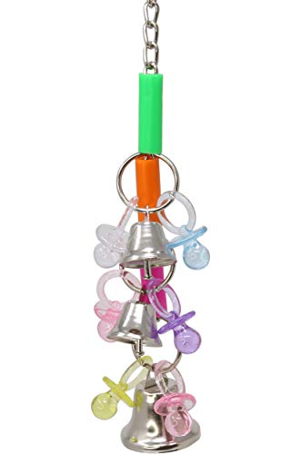 Bonka Bird Toys 1857 Tinker Bell Bird Toy Parrot cage Toys Cages Cockatiel Parakeet Caique Lovebird parrotlet. Made in USA.