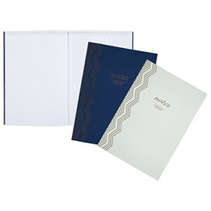 Mead Cambridge Notebooks, Casebound, A4, Ruled, 40 Sheets, 11-3/4" x 8-1/4", Assorted Colors, 2-Pack (52042)