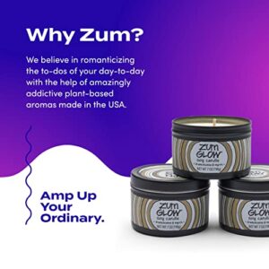 Zum Glow Soy Candle - Frankincense and Myrrh - 7 oz (3 Pack)