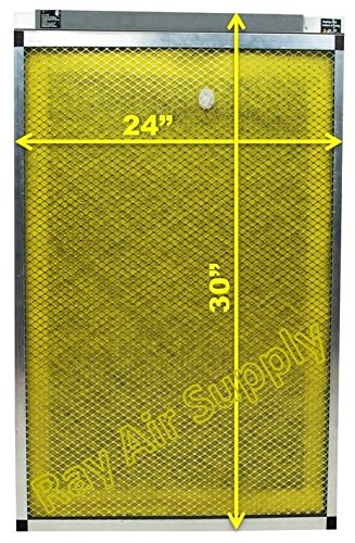 RAYAIR SUPPLY 24x30 Air Ranger Replacement Filter Pads 24x30 (3 Pack) Yellow