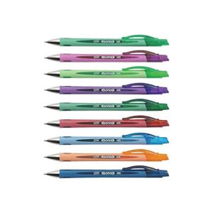 STAPLES 634984 Sonix Retractable Gel Pens Medium Point Assorted Ink 12/Pk