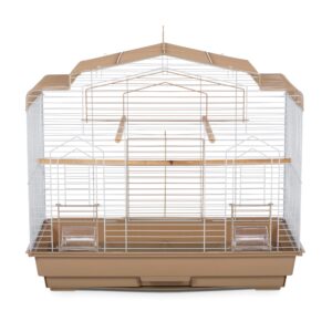 prevue pet products sp50051 barn style bird cage, brown/white