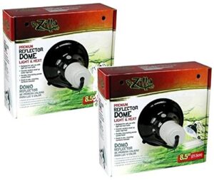 (2 pack) zilla black reflector domes - 8.5 inch