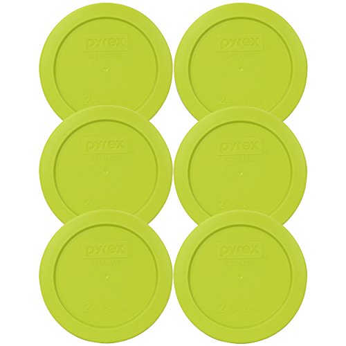 Pyrex 7200-PC 1122866 2 Cup Green Edamame Lid (6-Pack)