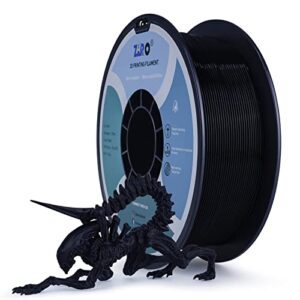 ziro pla filament 1.75mm,3d printer filament pla pro basic color series 1.75mm 1kg(2.2lbs), dimensional accuracy +/- 0.03mm,black