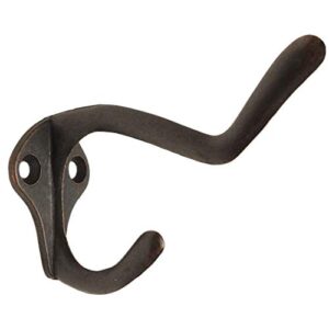 designers impressions 10 pack 57563 oil rubbed bronze coat & hat hook