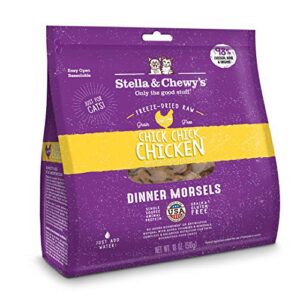 stella & chewy’s freeze-dried raw cat dinner morsels – grain free, protein rich cat & kitten food – chick chick chicken recipe – 18 oz bag