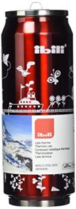 ibili thermos can eco 500 ml of stainless steel, red/silver, 7 x 7 x 20 cm
