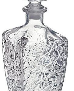 Liquor Bottle Decanter with Stopper Glass (Liquor Bottle 760ML 26 Ounces) Clear