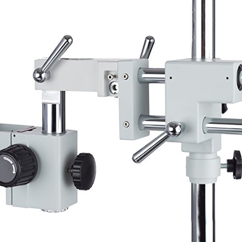 AmScope - SM-4NTP 7X-45X Simul-Focal Stereo Lockable Zoom Microscope on Dual Arm Boom Stand