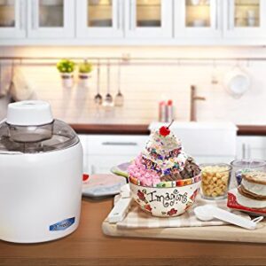 Mr. Freeze EIM-700 Self-Freezing Self-Refrigerating Ice Cream Maker, Frozen Yogurt, Sorbet, Gelato Treat, 1.5 Pint, White