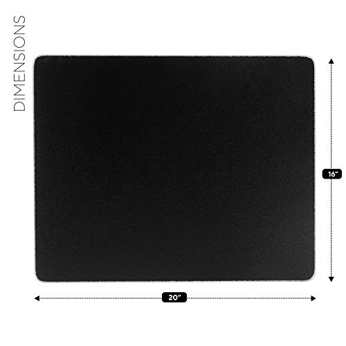 Vance Extra Large Black 16 x 20 inch Surface Saver Cutting Board for Over Sink Prep | Best Kitchen Chopping Board | BPA-Free | Non-Porous