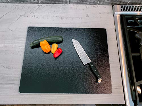 Vance Extra Large Black 16 x 20 inch Surface Saver Cutting Board for Over Sink Prep | Best Kitchen Chopping Board | BPA-Free | Non-Porous