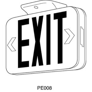 Progress Lighting PETPE-UG-30 LED Emergency Exit Sign