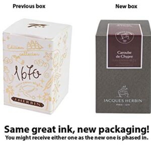 Herbin 1670 Anniversary Inks - Gold Sheen 50ml Bottled - Caroube de Chypre