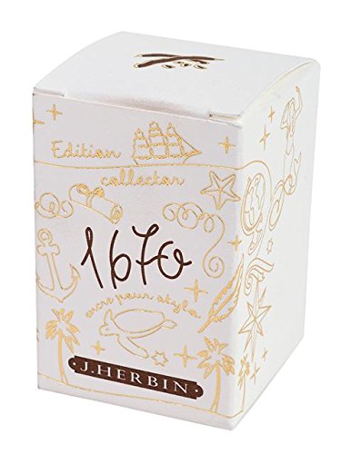 Herbin 1670 Anniversary Inks - Gold Sheen 50ml Bottled - Caroube de Chypre