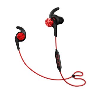 1more ibfree in-ear earphones wireless sport headphones bluetooth csr, ipx 4 waterproof, secure fit in-line remote gym running workout - red