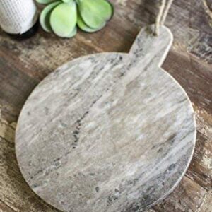 KALALOU Round Marble Cutting Board, One Size, Gray