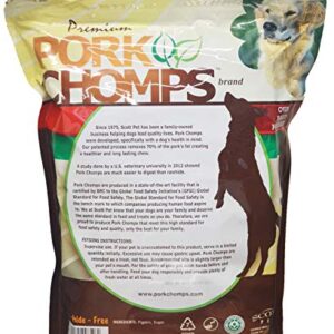 Pork Chomps Baked Pork Skin Dog Chews, 8-inch Rolls, 18 Count