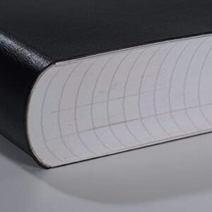 Zequenz Classic 360 Signature Series, Size: A6 Small, Color: Black, Paper: Grid, Soft Cover Notebook, Soft Bound Journal, 4" x 5.5", 200 sheets / 400 pages, Squared, Grid pattern, Graph premium paper