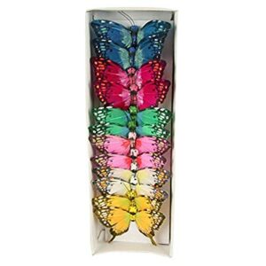 shinoda design center 0165500129 piece decor, 3", assorted 3" butterfly asst décor 12/box, 3"