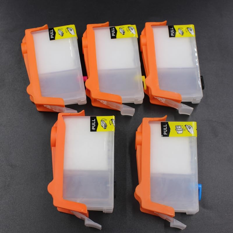 UPink 5pcs PGI-5 CLI-8 Empty refillable Ink Cartridge Compaible for Canon ip4200 ip4300 ip5200 MP500 mp600 mp610 mp530 mp800 mp810 mp830with ARC chip