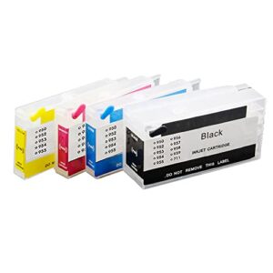 uniprint 4pcs no.950 951 empty refillable ink cartridge compaitble for pro 8100 8600 8610 8620 8630 8680 8615 8625 8640 8660 8616
