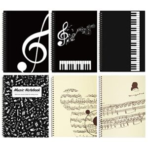 MAXCURY Blank Sheet Music Composition Manuscript Staff Paper Art Music Notebook Black 100 Pages 26x19cm (Black Music)