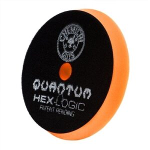 Chemical Guys BUFX112HEX6 Hex-Logic Quantum Medium-Heavy Cutting Pad, Orange (6.5 Inch Pad made for 6 Inch backing plates)