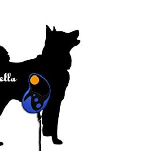 Akita Dog Silhouette - Custom Name Dog Leash Holder - Wall Hook