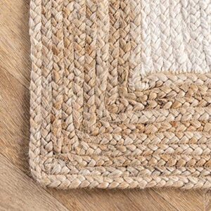 nuLOOM Eleonora Casual Jute Area Rug, 8' x 10', White