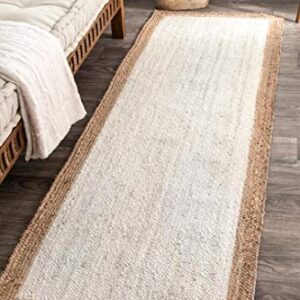 nuLOOM Eleonora Casual Jute Area Rug, 8' x 10', White