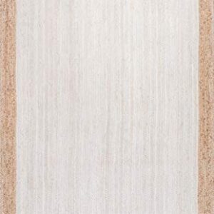 nuLOOM Eleonora Casual Jute Area Rug, 8' x 10', White