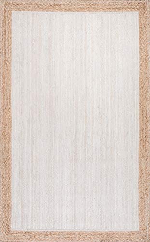 nuLOOM Eleonora Casual Jute Area Rug, 8' x 10', White