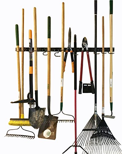 FITOOL Adjustable Storage System 48 Inch, Wall Holders for Tools, Wall Mount Tool Organizer, Garage Organizer, Garden Tool Organizer, Garage Storage