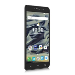 Alcatel Pixi 4 6-Inch LTE Unlocked Smartphone with 1 GB RAM, 8 GB ROM, U.S. Warranty - (Metallic Silver)