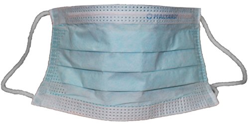 Halyard Procedure Medical Health Masks with So Soft Earloops Box of 50 Blue