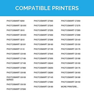 LD Products Remanufactured Replacements for HP 02 Ink Cartridges with Smart chip (2 Black, 1 Cyan, 1 Magenta, 1 Yellow, 5-Pack) for PhotoSmart C5180 C6180 C6280 C7250 C7280 C8180 D7145 D7155 D7160