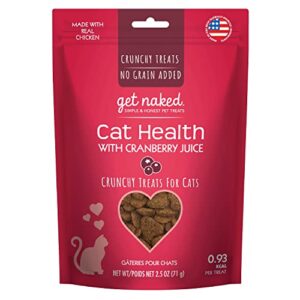 get naked urinary health crunchy treats for cats, cranberries, (1 pouch), 2.5 oz