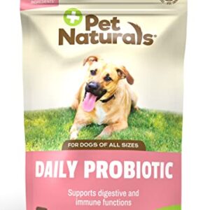 Pet Naturals Daily Probiotic for Dogs, Duck Flavor, 160 Bite Sized Chews - Vet Recommended Digestive and Immune Support Supplement