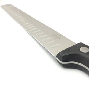 Professional Meat Cutting Knife - the Ultimate 100% Steel Slicing Knife - Slice Meat Like the Pros (10")