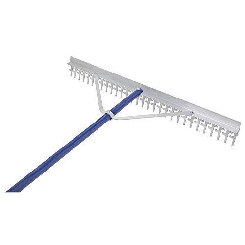 Extreme Max 3005.4095 36" Commercial-Grade Screening Rake for Beach and Lawn Care with 66" Handle