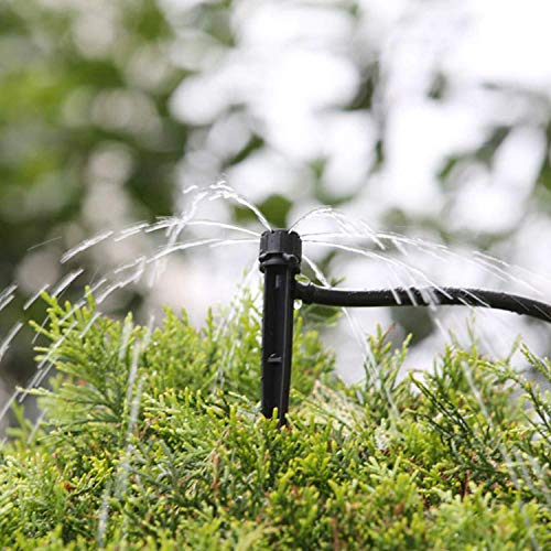 Axe Sickle Set of 50 Drip Emitters Perfect for 4mm / 7mm Tube, Adjustable 360 Degree Water Flow Drip Irrigation System for Watering System.