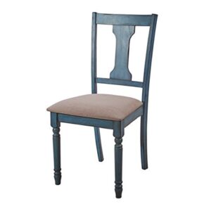 Powell Furniture Willow, Teal Blue, Set of 2 Side Chair,